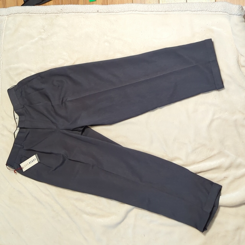 John Henry Mens Gray dress pants size 34x29